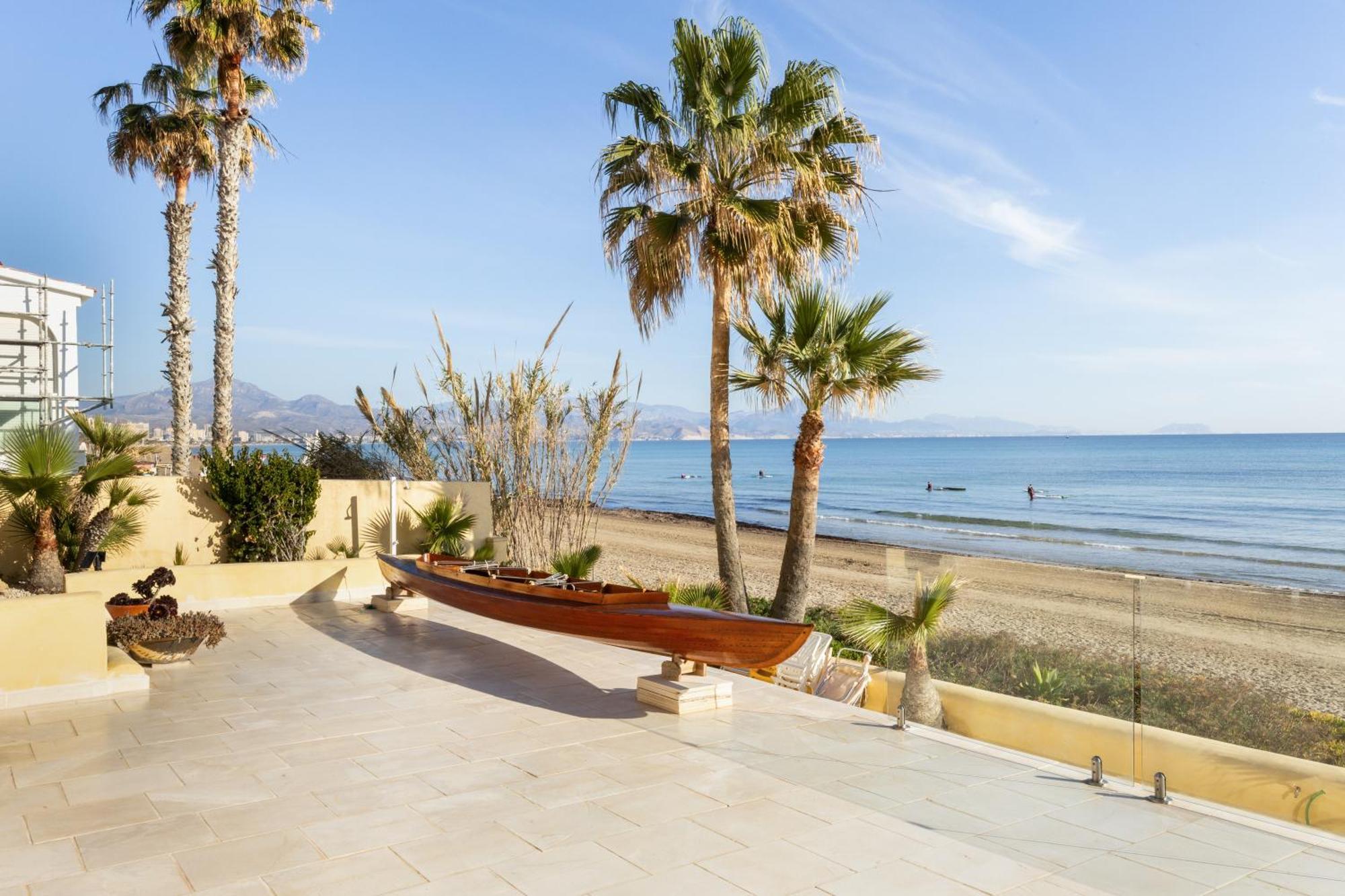 Maravilloso Apartamento Amanecer Cabo A Pie De Playa Y Mar En Chalet Roquetes Alicante Exterior photo